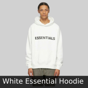 White Essentials Hoodie